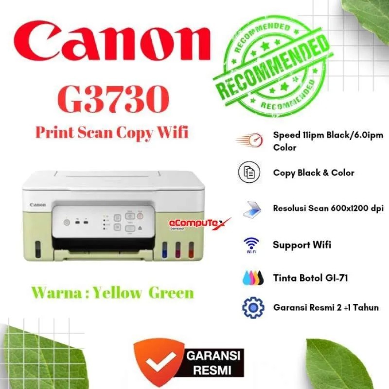 PRINTER CANON G3730 GREEN